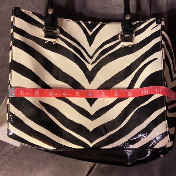Kate Spade Zebra Print Patent Leather Tote - Picture 9 of 10